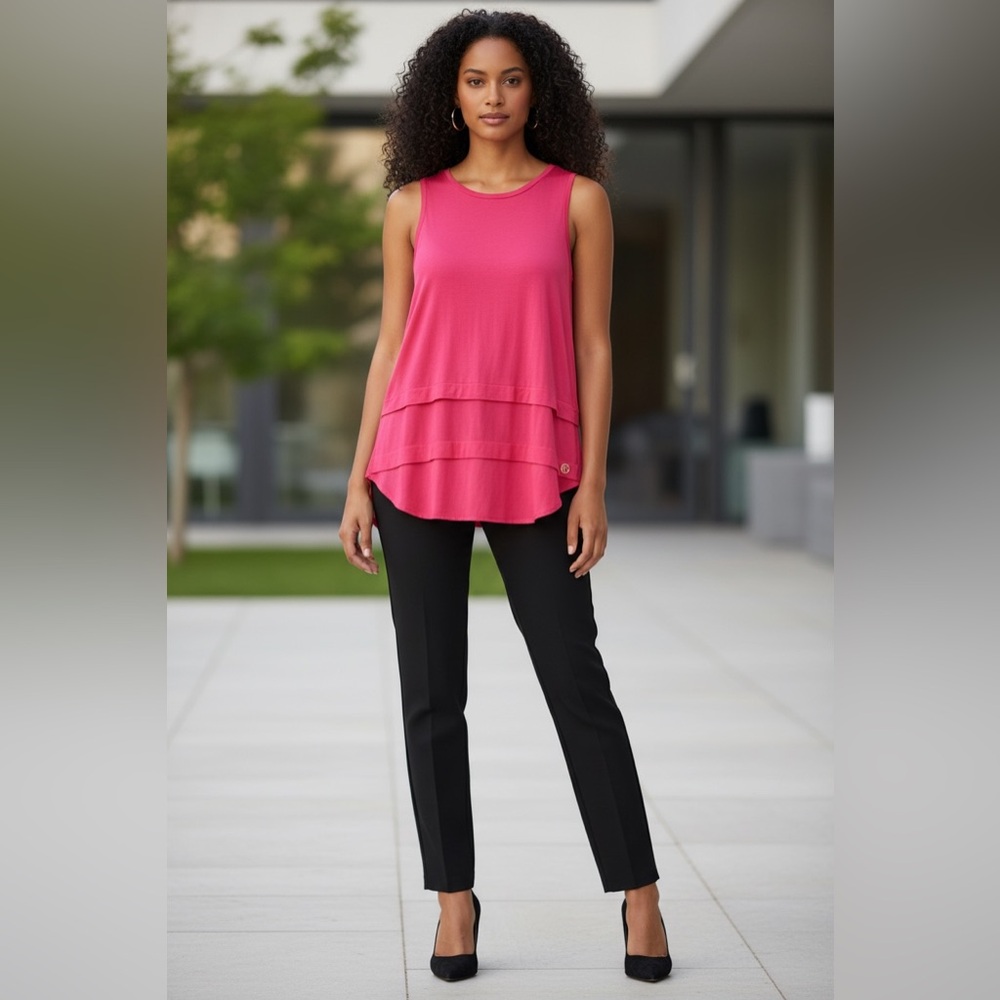 Michael Kors Hot Pink Sleeveless Blouse